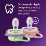 Philips Avent Ultra Air Pacifiers 6-18m - Spring Green/Quiet Pink - 4pk - Image 3