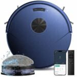 Teendow 2 in 1 Robot Vacuum and Mop, 8000Pa Cordless Robot Vacuum Cleaners for Home with App Remote,Voice Control, Self-Charging,for Pet Hair,Carpet