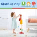 Melissa & Doug Dust! Sweep! Mop! 6pc Wooden Pretend Play Preschool Cleaning Set - Image 5