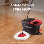 O-Cedar EasyWring Spin Mop and Bucket System: Portable, Non-Abrasive, Reusable, Extendable Handle - Image 3