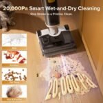 Roborock F25 RT Select Wet Dry Self Cleaning 180 Degree Maneuverability Vacuum Cleaner 10'' Cleaning Path White - Image 3
