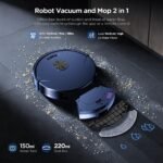 Teendow 2 in 1 Robot Vacuum and Mop, 8000Pa Cordless Robot Vacuum Cleaners for Home with App Remote,Voice Control, Self-Charging,for Pet Hair,Carpet - Image 3