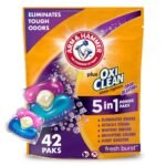 Arm & Hammer Plus Oxi Clean Odor Blasters HE Laundry Detergent Pods 42Paks: Resealable Bag, 42 Uses