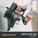 Farberware Cordless Pro Stick Vacuum Cleaner, Powerful Suction with 2 Speeds for Carpet and Hard Floors, Converts to Handheld Vacuum - Image 6