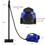 Costway 2000W Heavy Duty Steam Cleaner Mop Multi-Purpose W/19 Accessories PurpleBlue - Image 3