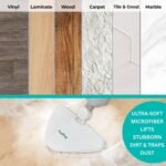 True & Tidy Multi-Surface Steam Mop - STM-300: Electric Floor Steamer, Carpet Glider, Swivel Head, 350ml Tank - Image 3