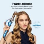 BaBylissPRO Nano Titanium Spring Curling Iron - Blue - 1" - Image 2