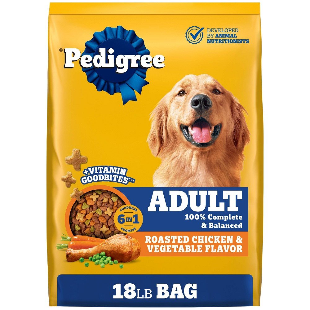 GUEST_6c1c110d-4f0e-484a-beb2-a351eb1ced13 Pedigree Roasted Chicken, Grain and Vegetable Flavor Adult Dry Dog Food - Image 1