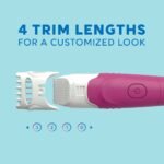 Schick Hydro Silk TrimStyle Women's Razor with Bikini Trimmer - 1 Razor Handle & 1 Refill: 5 Blades, Battery Powered - Image 5