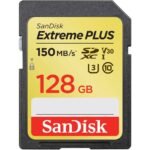 SanDisk Extreme PLUS 128GB SD UHS-I Memory Card: 150 Mbps Transfer Speed