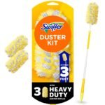 Swiffer Dusters Heavy Duty Extendable Handle and Duster Refill Dusting Kit - 4pc