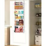 Over the Door Pantry Organizer 6-Tier Adjustable Spice Rack Metal Storage Shelves for Kitchen Bathroom, White