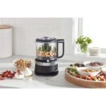 KitchenAid 3.5-Cup Food Chopper - Black Matte: 2 Speeds, Stainless Steel Blades, Dishwasher-Safe Parts, 240 Watts - Image 4