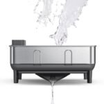 simplehuman Compact Kitchen Dish Drying Rack with Swivel Spout Stainless Steel - Image 5