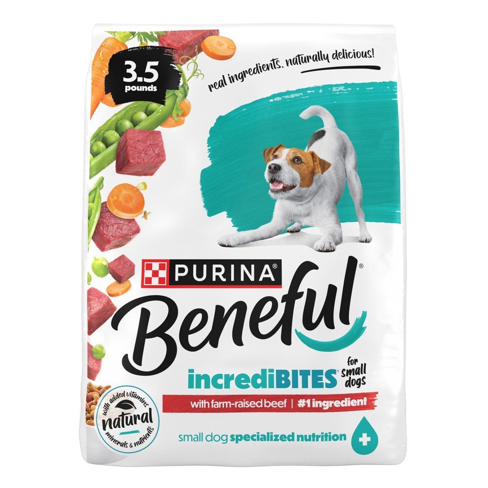 GUEST_831a51fe-9a7d-4c37-b45e-e58dac770560 Purina Beneful IncrediBites Small Bite Real Beef Flavor Dry Dog Food for Small Dogs - Image 1