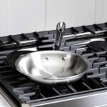 All-Clad 10" Stainless Steel Fry Pan, 3-Ply Bonded Cookware, Silver - Image 3