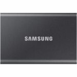 Samsung T7 4 TB Portable Solid State Drive - External - PCI Express NVMe - Titan Gray