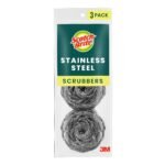 Scotch-Brite Stainless Steel Scrubbing Pads - 3ct: Reusable Cleaning Tools, Glass & Multi-Surface Use - Image 2