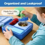 OMIEBox Insulated Bento Lunch Box with Leakproof Thermos Food Jar 3 Compartments - Image 5