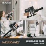 Farberware Cordless Pro Stick Vacuum Cleaner, Powerful Suction with 2 Speeds for Carpet and Hard Floors, Converts to Handheld Vacuum - Image 2