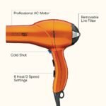 INFINITI PRO CONAIR Orange Quick Styling Salon Hair Dryer - AC Motor, 1875 Watts - Image 2