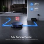 Teendow 2 in 1 Robot Vacuum and Mop, 8000Pa Cordless Robot Vacuum Cleaners for Home with App Remote,Voice Control, Self-Charging,for Pet Hair,Carpet - Image 5