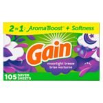 Gain Moonlight Breeze Fabric Softener Dryer Sheets - Image 2