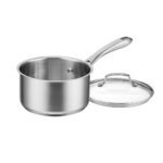 Cuisinart Classic 2.5qt Stainless Steel Saucepan with Cover - 831925-18: Even-Heating, Dishwasher & Oven-Safe Pot - Image 2