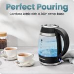 Chefman Fast-Boil 1.8L Infuser Kettle Black - Image 6