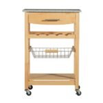 Roger Kitchen Island Granite Top - Linon - Image 3