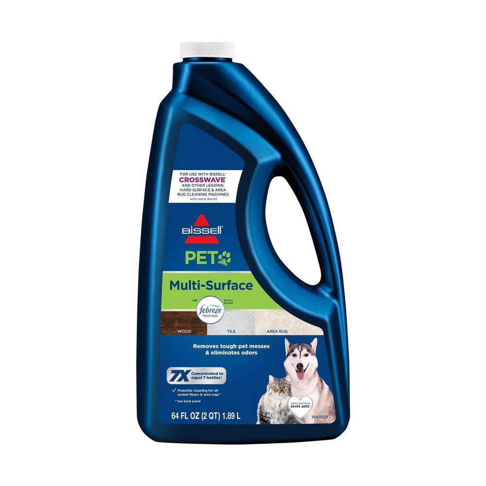 GUEST_924ed6ef-d9b9-4b7a-bd3a-ae0f0f1e8efc BISSELL 64oz. CrossWave & SpinWave Multi-Surface Pet Floor Cleaning Formula - 22951: Liquid Cleaner for Rugs & Floors - Image 1