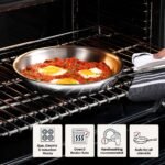 All-Clad 10" Stainless Steel Fry Pan, 3-Ply Bonded Cookware, Silver - Image 6