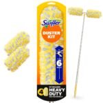 Swiffer Dusters Heavy Duty Super Extendable Handle Dusting Kit (Extension Pole, Extendable Handle, 4 Duster Refill) - 5pc