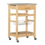 Roger Kitchen Island Granite Top - Linon
