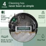 iRobot Roomba 105 Combo Cordless Vacuum & Mop Y314020 5.8" Cleaning Path Black - Image 3