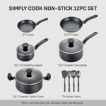 T-Fal 12pc Simply Cook Nonstick Cookware Set - Image 2