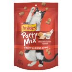 Purina Friskies Party Mix Chicken Gravy-Licious Crunch Crunchy Cat Treats