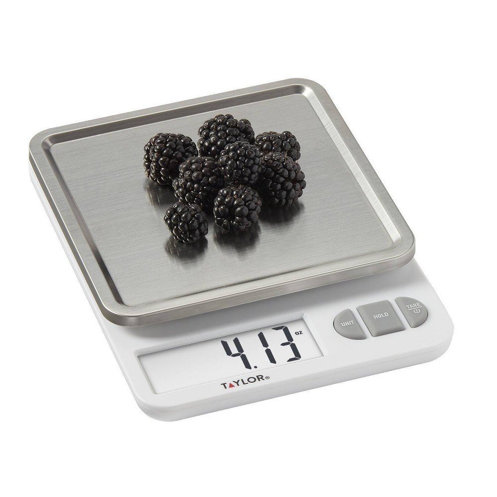 GUEST_9cc73307-75fc-46f6-998a-c5561d1faaa3 Taylor Digital Kitchen 11lb Food Scale with Removable Tray Stainless Steel Platform - Image 1