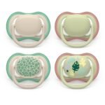 Philips Avent Ultra Air Pacifiers 6-18m - Leopard Print/Tropical Mix - 4pk - Image 2