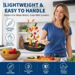 Nonstick Ceramic Cookware Set for Induction - Pots & Pans Set with Frying Pans, Saucepans, Stockpot, Steamer & Utensils - Image 3