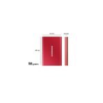 SAMSUNG Portable SSD T7 2TB USB 3.2 External Solid State Drive Gray (MU-PC2T0T) - Image 5