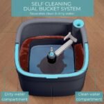 True & Tidy TrueClean Spin Mop & Bucket System: Cleaning Tools, Microfiber, 11.8 x 7.28 x 11.8 Inches - Image 2