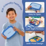 Bentgo Kids' Brights Leakproof, 5 Compartment Bento-Style Kids' Lunch Box - Image 4