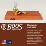 John Boos R-Board Maple Cutting Board, 20" x 15", 1.5" Thick Reversible Butcher Block with Recessed Finger Grips, Edge Grain Wood - Image 4