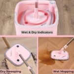 True & Tidy True Clean Spin Mop and Bucket System: Microfiber Cleaning Tools for Household Floor Maintenance - Image 6