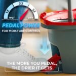 O-Cedar EasyWring Spin Mop and Bucket System: Portable, Non-Abrasive, Reusable, Extendable Handle - Image 5