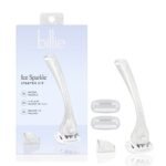 Billie Ice Sparkle Razor Starter Kit: 5 Blades, Bikini Line, Legs, Under Arm, Manual Reusable Razor