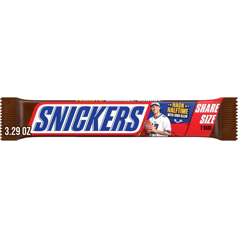 GUEST_aba384fe-e089-47cb-88d4-6f2491b98bff Snickers Milk Chocolate Candy Bar - Share Size Chocolate Bar 3.29oz - Image 1