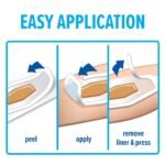 Nexcare Waterproof Bandages Knee and Elbow, Clear, 2 3/8 in x 3 1/2 in, 8 ct. - Image 5