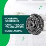 Scotch-Brite Stainless Steel Scrubbing Pads - 3ct: Reusable Cleaning Tools, Glass & Multi-Surface Use - Image 3